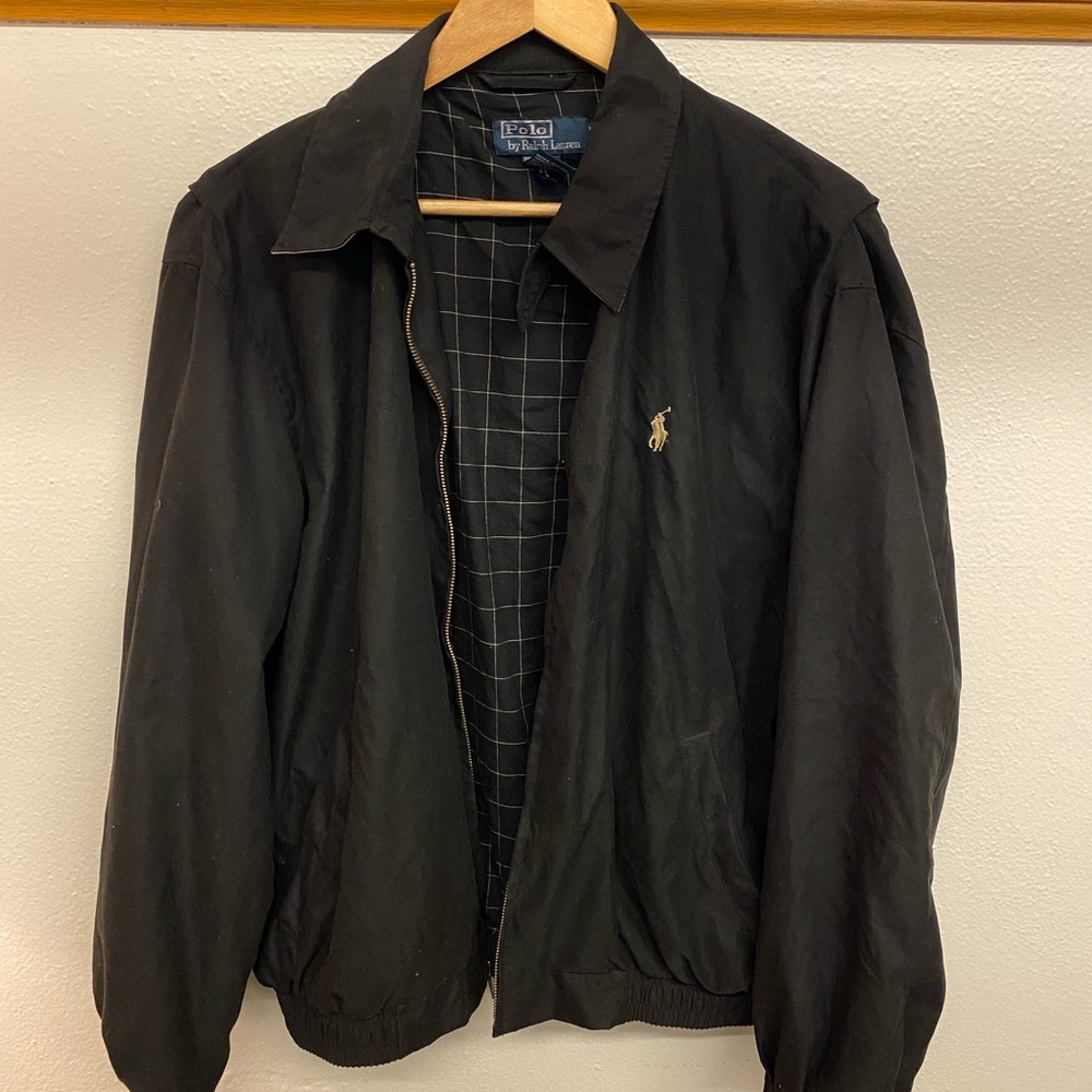 Mens POLO RL Black Jacket